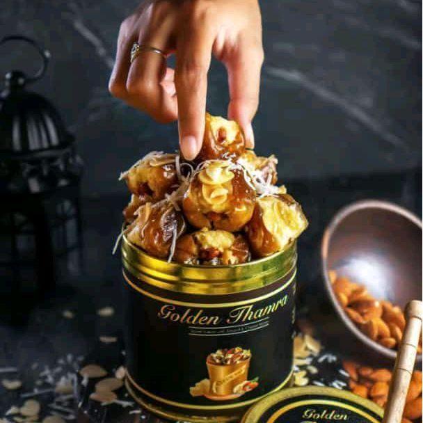 Golden Thamra Kurma Premium Golden Thamra Kurma Almond Keju Madu Enak Mewah Hadiah Istimewa Dengan