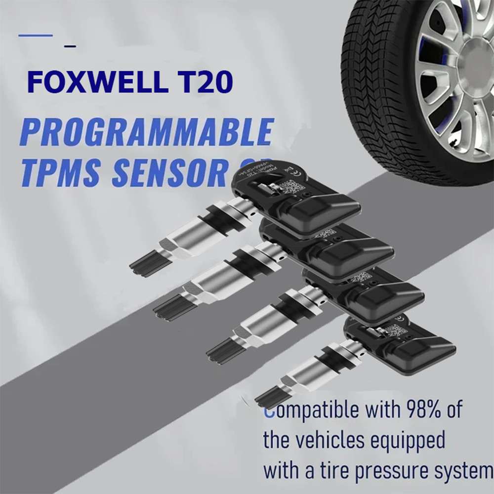 Foxwell T20 Universal Programmable TPMS Sensor for T1000/T2000 Wireless Tire Pressure 315/433MHz Fit