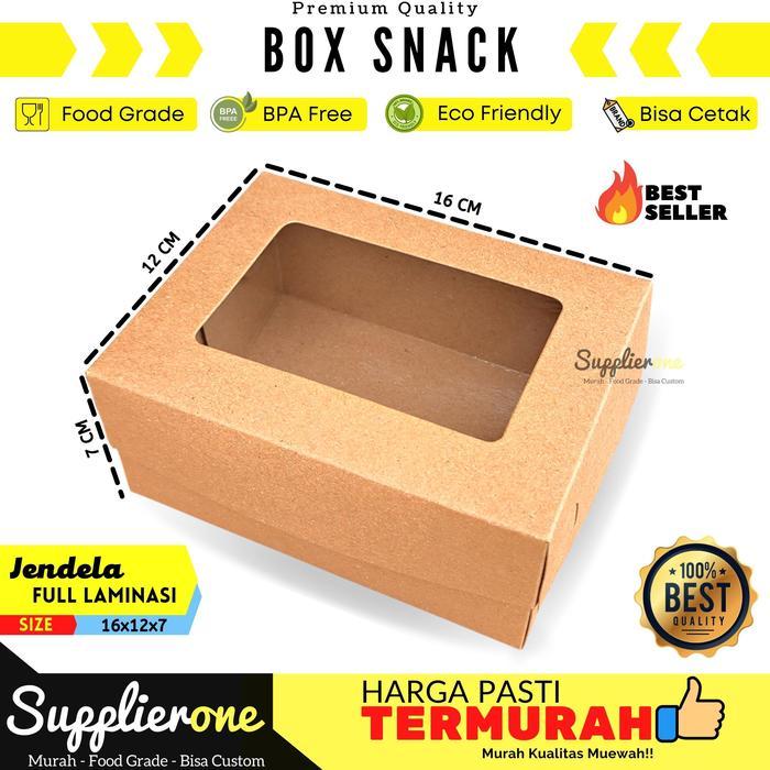 Dus Snack Isi 25 Pcs / Dus Kue / Dus cemilan / Box Makanan / Kotak Cemilan / Kemasan Catering Model