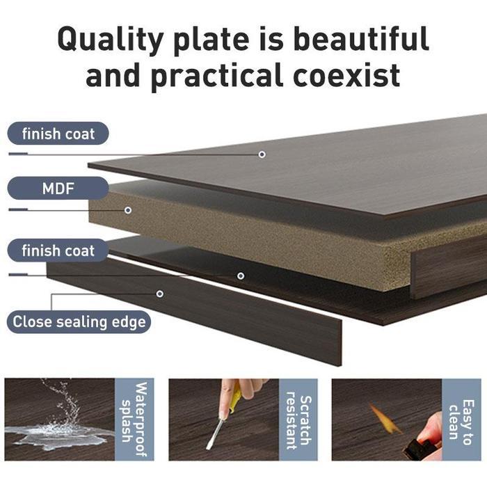 AK [COD] Flipper Table Meja Makan Lipat Set Koper Camping Outdoor Portable meja lipat meja lipat