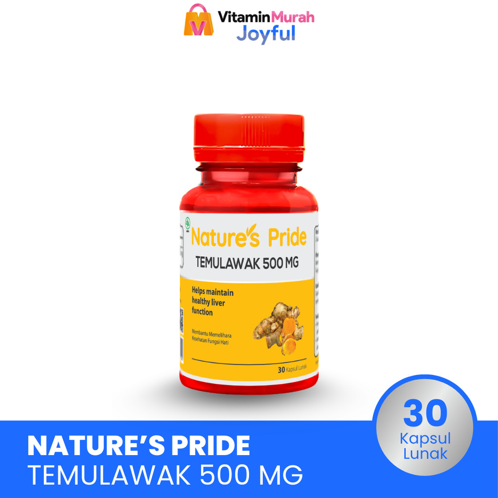 NATURE'S PRIDE TEMULAWAK 500mg ISI 30 & 100 KAPSUL - SUPLEMEN KESEHATAN