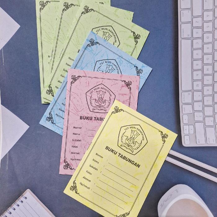 50 Pcs Buku Tabungan KOJIKO/Buku Menabung Stationery Paper/Kertas Tabungan