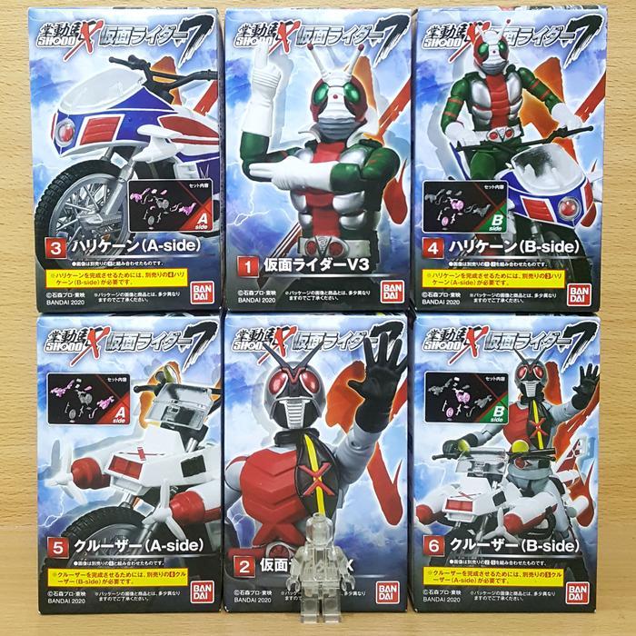 SHODO-X Kamen Rider 7 [6/SET] V3 Hurricane X Cruiser SHOWA Bike