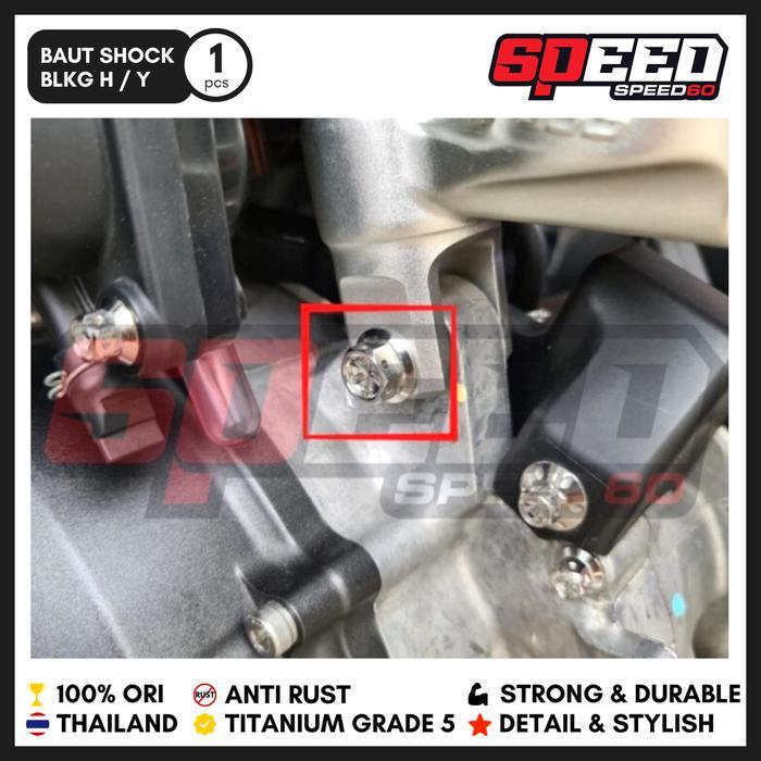 TITANIUM PROBOLT BAUT SHOCK BELAKANG YAMAHA AEROX NMAX KINGNUT TH
