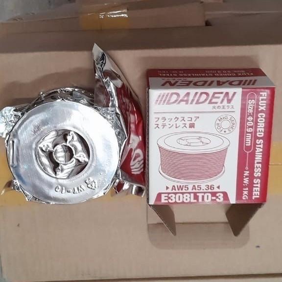 Kawat Las Flux Core Stainless Steel Migi 130 Original Daiden Japan 120