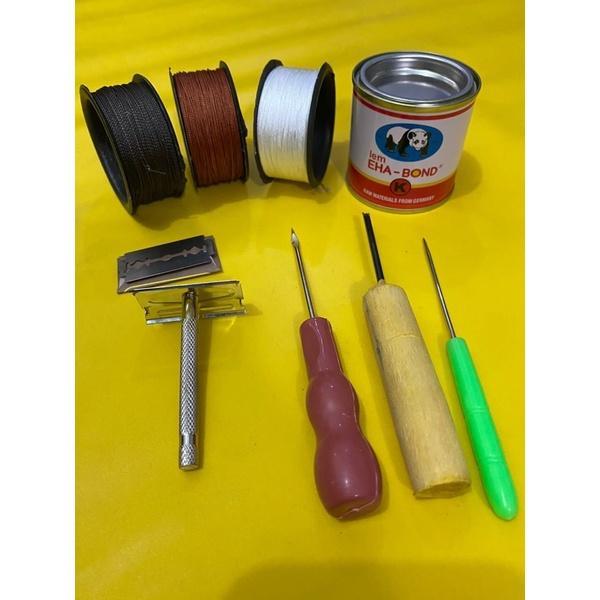 PAKET LENGKAP ALAT SOL SEPATU / jarum sol sepatu penyayat susruk sol