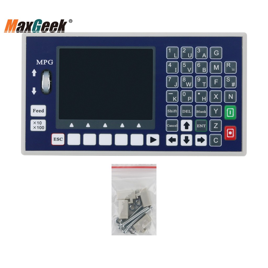Diskon Maxgeek TC55 1 2 3 4 Axis CNC Controller System G Code Motion Controller w/ MPG For CNC Milli