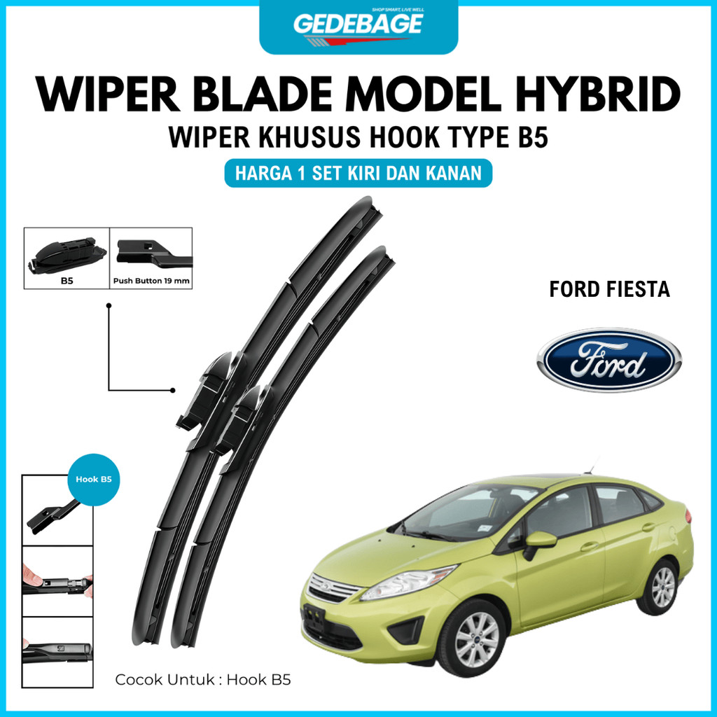 Wiper Ford Fiesta Hybrid Kaca Depan Mobil
