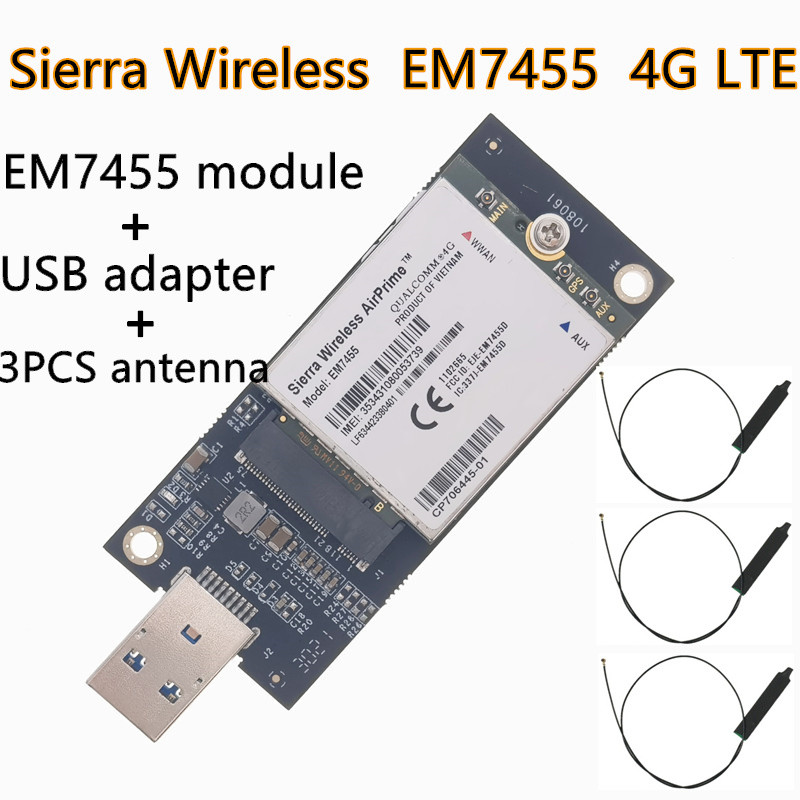 Sierra Wireless EM7455 1103582 FDD/TDD LTE Cat6 NGFF M.2 4G MODULE 4G CARD 300Mbps For Laptop and 4G
