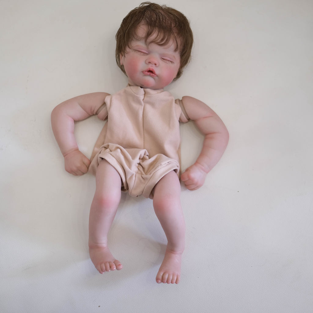 Npk 19Inch Quinbee Reborn Doll Kit Lifelike Newborn Baby Doll Has Painted Doll Kit Unfinished Doll