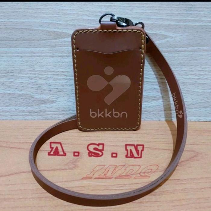 HOLDER KALUNG ID CARD KULIT LOGO BKKBN