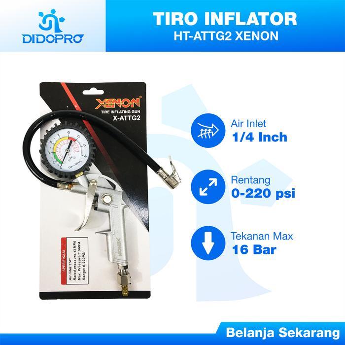 Tire Inflator Air Pressure Gun Ukuran Angin