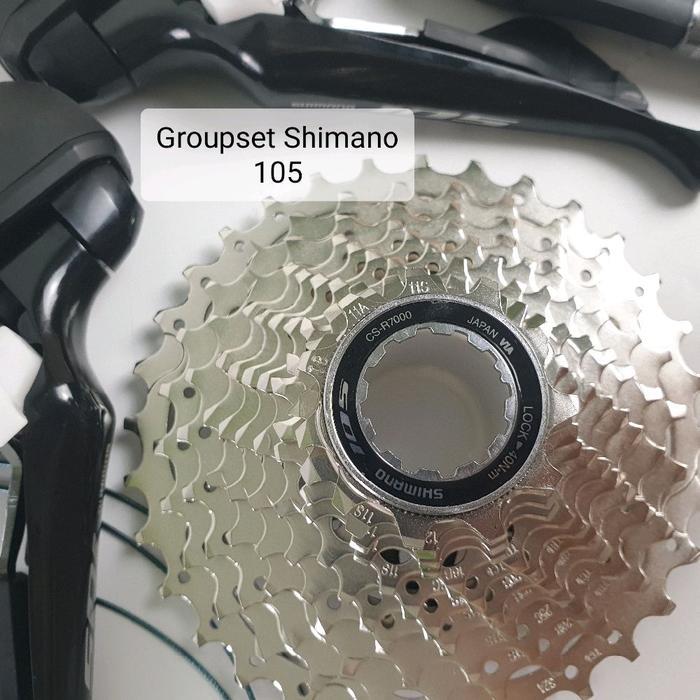 Groupset Shimano 105 R7020 2X11 Speed 53T 170Mm Gs 32T Bb-Rs Rotor Rt30 Disc Brake