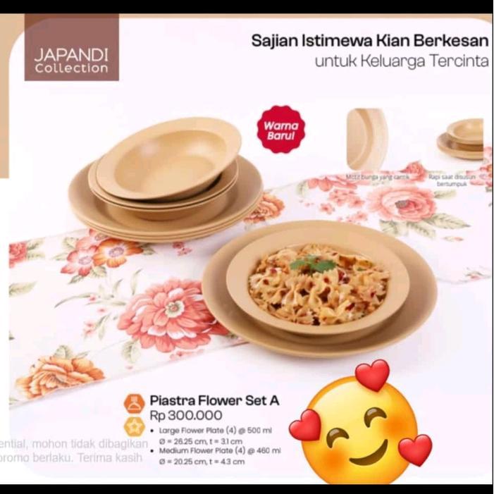 PIASTRA FLOWER SET MOORLIFE (PIRING 4 + BOWL 4)