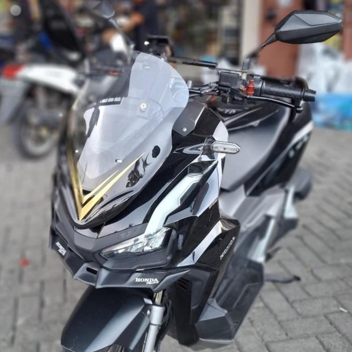 Visor Windshield Adv 160 Adv 150 Black Series Pendek Sporty Model Thailand -