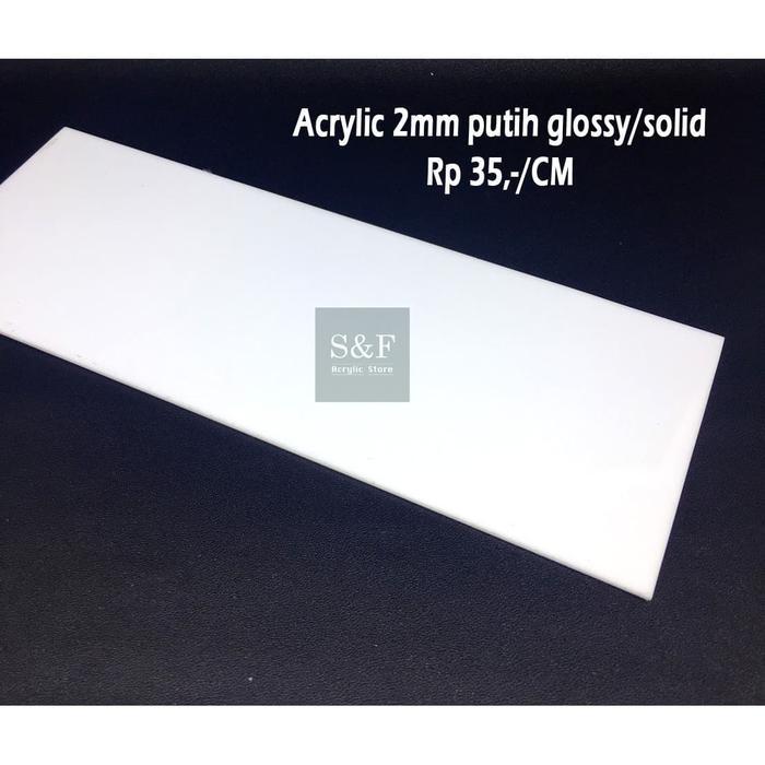 AKRILIK POTONGAN 2MM PUTIH / ACRYLIC 2MM / AKRILIK LEMBARAN / AKRILIK