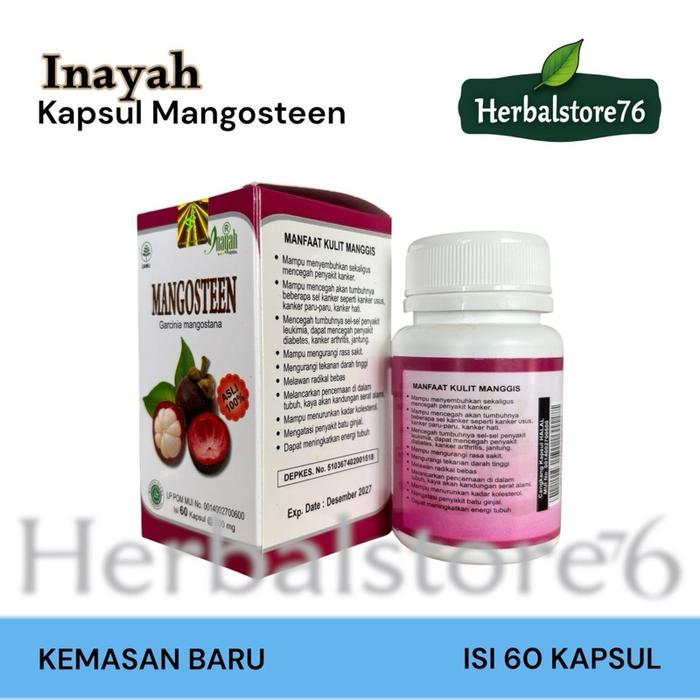 MANGOSTEEN KAPSUL KULIT MANGGIS INAYAH ISI 60 KAPSUL