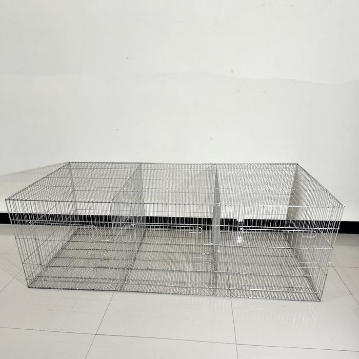 Kandang Kelinci Galvanis - Breeding ( 150.70.50/3Hole )