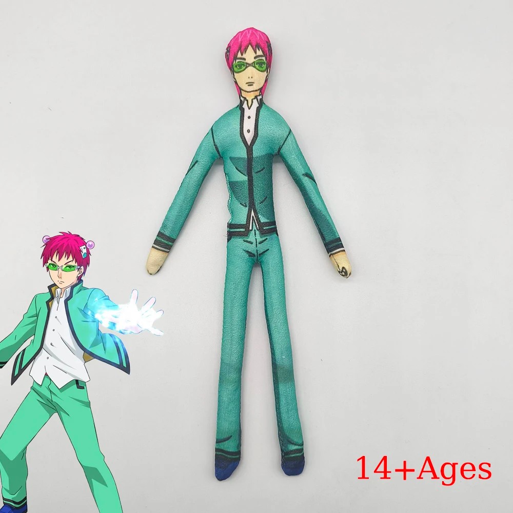 Anime The Disus Life Of Saiki K Saiki Kusuo Cosplay Cotton Doll Slender Twistable Shape Room