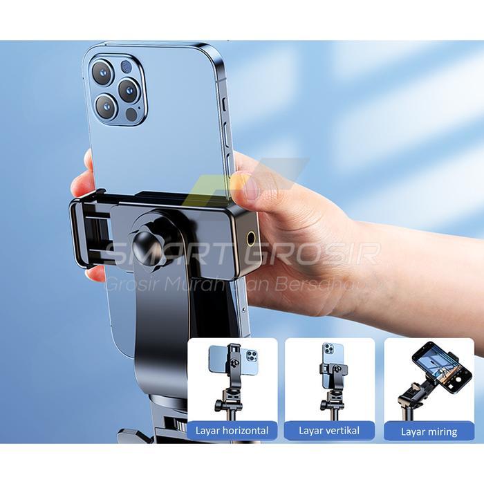 (COD) Tripod Handphone 2 Meter Besi Holder/Tripod Hp Ring Light 2 Meter Live Streaming/Tripod 2,1