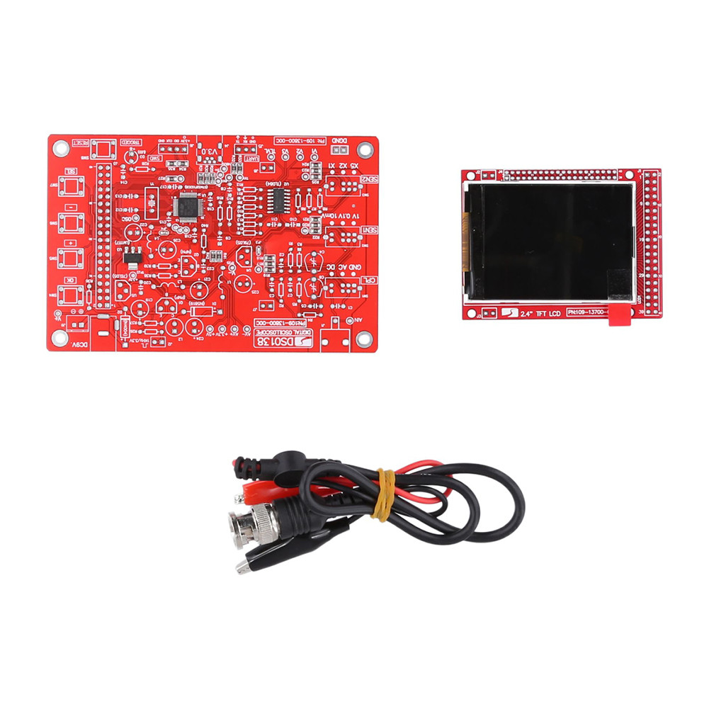 DSO138 Digital Oscilloscope 1Msps Digital Oscilloscope Kit DIY Parts Electronic Learning Set