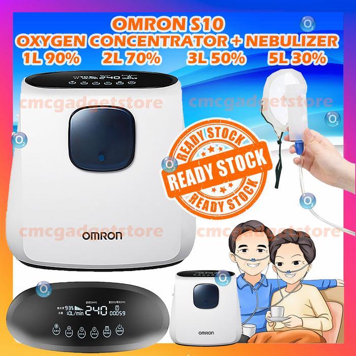 Ready Omron S10 Oxygen Concentrator Nebulizer Oksigen Konsentrator 2 in 1
