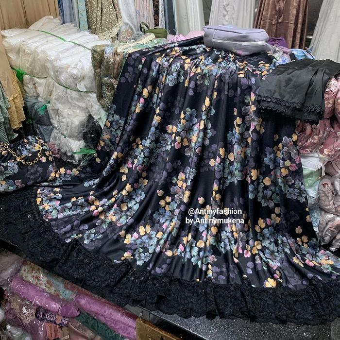 Mukena sutra bunga premium/ mukena sutra cantik dan mewah/ mukena premium dewasa/ mukena jumbo