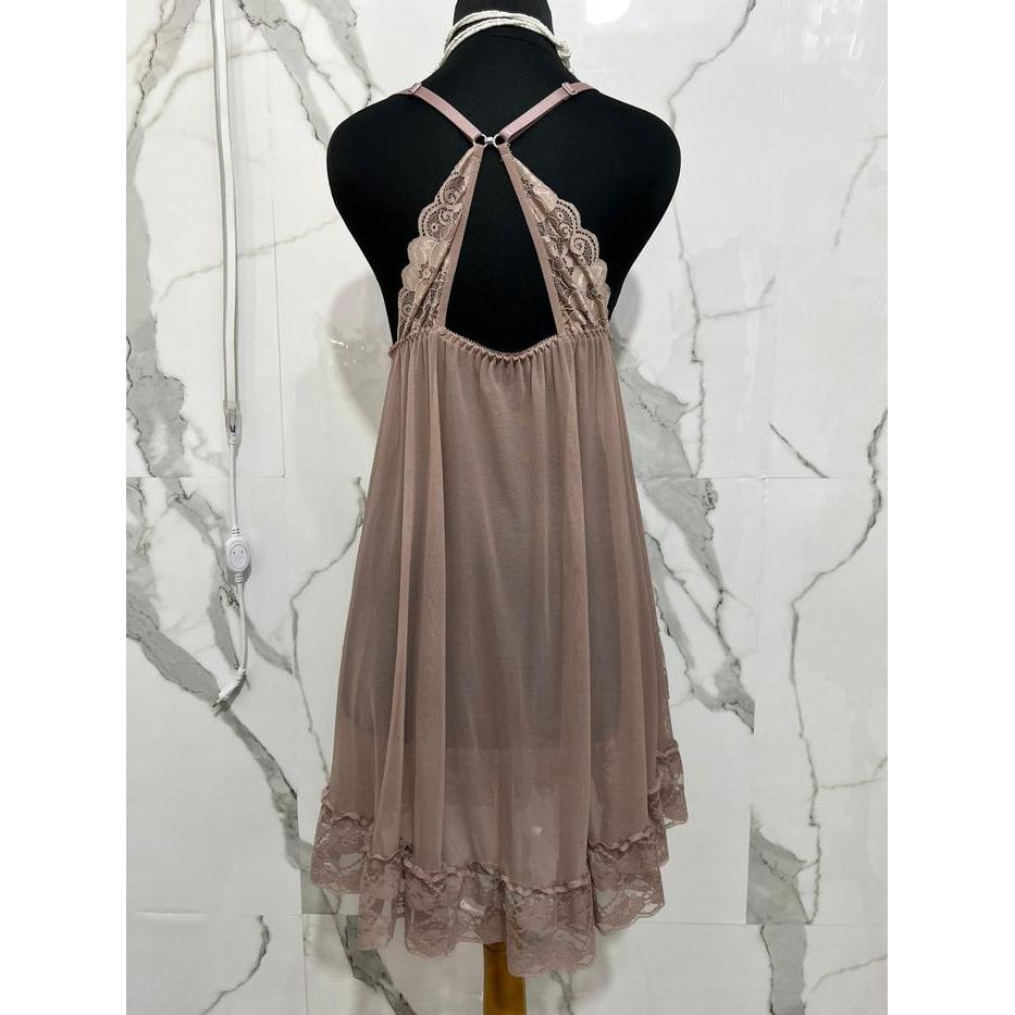 Pakaian Dalam Dress Haram wanita Daster Brukat full terawang LD 130 Patricia (2)