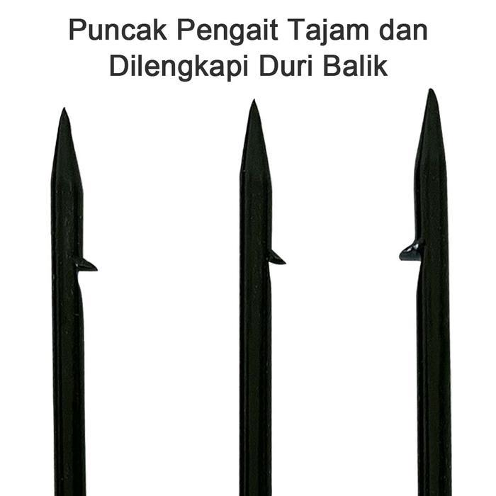 OCEAN-X[COD] MATA TOMBAK BAJA / SERAMPANG IKAN BAJA TANPA GAGANG (MATA 3,5) - MATA 5 & TOMBAK IKAN