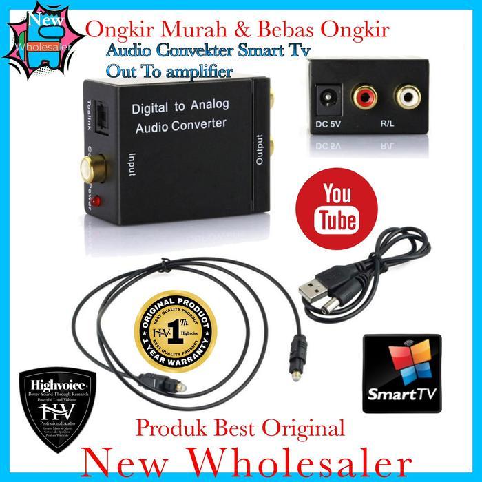SALE alat convekter Audio Smart tv out to power amplifier Buat karaoke TERMURAH