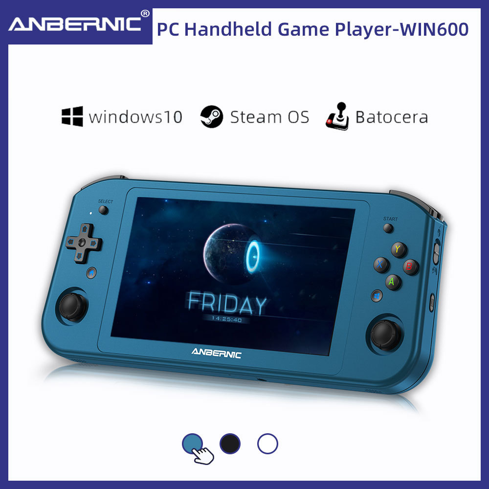 ANBERNIC Upgraded WIN600 Handheld Game Console 5.94'' Portable PC Pocket Mini Laptop Win10/Steam OS 