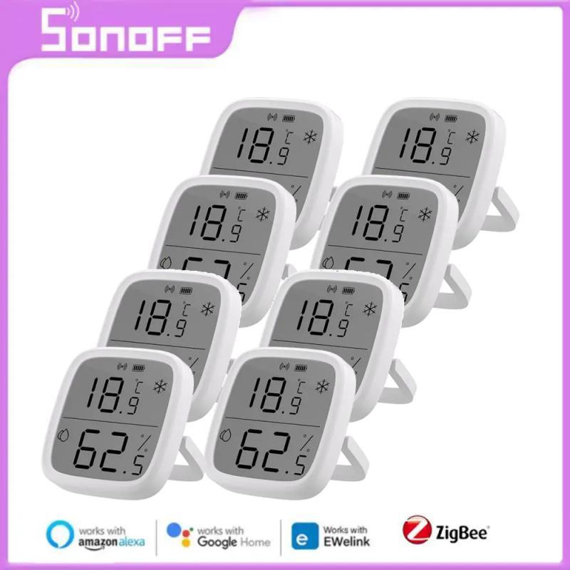 SONOFF 1-5PCS SNZB-02D/SNZB-02 Zigbee Smart Temperature Humidity Sensor With LCD Screen Display For 
