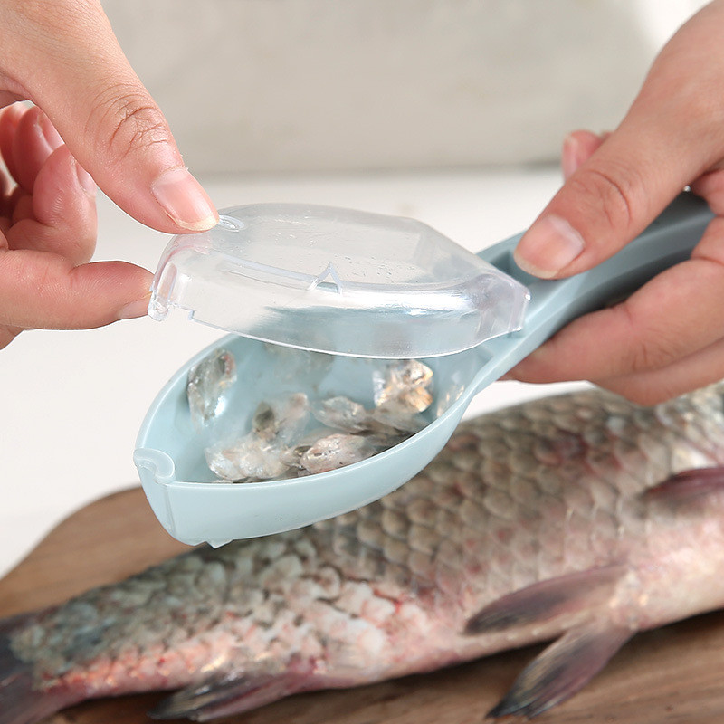 Fish Scaler Remover Fish Shape Scales Cleaning Brush Fast Fish Scale Remover Descaler Tool Skin