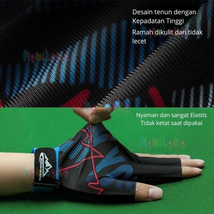 Sarung Tangan Billiard 2.0 Original Sarung Tangan Billiard Anti Slip, Unisex Glove Billiard