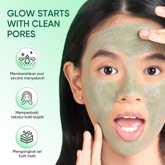 Elformula Intensive Pore Clarifying Mugwort Mask - Clay Mask Mud Mask Acne Masker Wajah Kering Clay