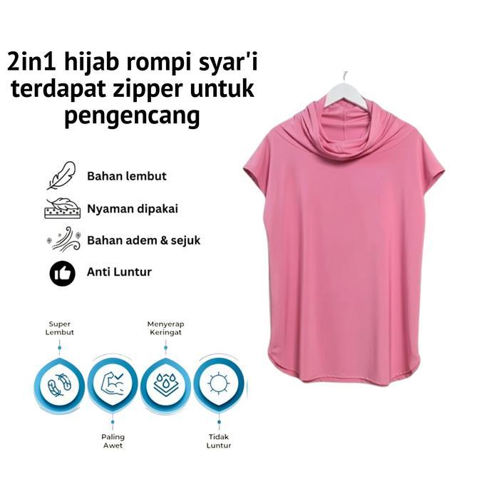 MAYRA Atasan Olahraga Hijab Rompi Wanita / Outer Hijab Rompi Olahraga Muslimah