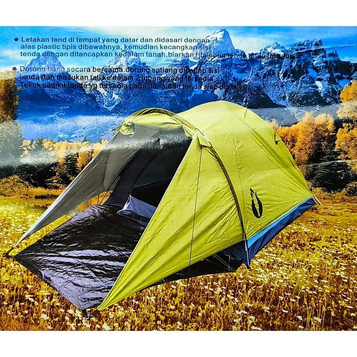 Tenda dome double layer Matogui / Tenda camping dome 3-4 orang / Tenda camping kapasitas 3- 4 orang