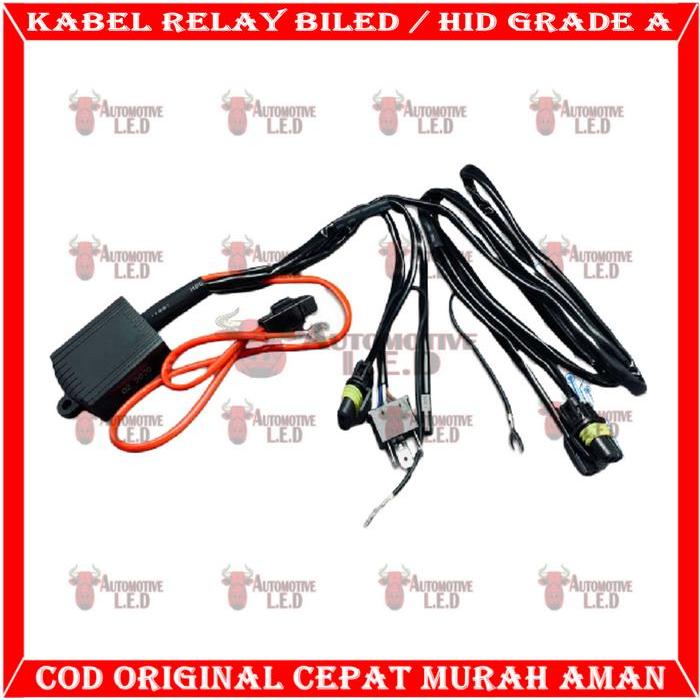 "New" ORIGINAL KABEL RELAY MOBIL RELAY BILED PROJECTOR KABEL MOBIL BILED LAMPU PROJECTOR KABEL HID