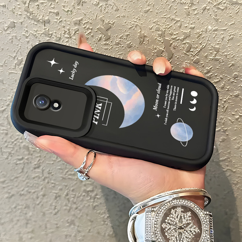 Casing Hp VIVO Y02 VIVO Y02A VIVO Y02T Case Casing melukis bulan pola Kasus HP Tangga Langit Mewah S