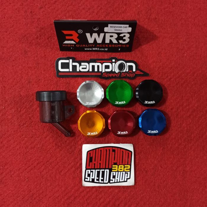 Paket Tabung Minyak Rem Kecil Wr3 + Tutup Tabung Minyak Rem Cnc Wr3