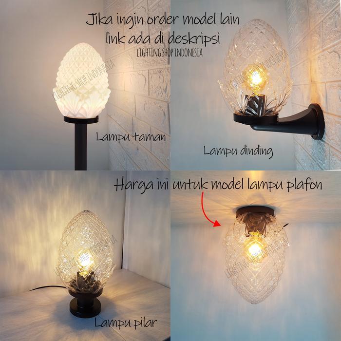 LAMPU PLAFON RUMAH TERAS BALKON MINIMALIS SUSU BENING ACRYLIC