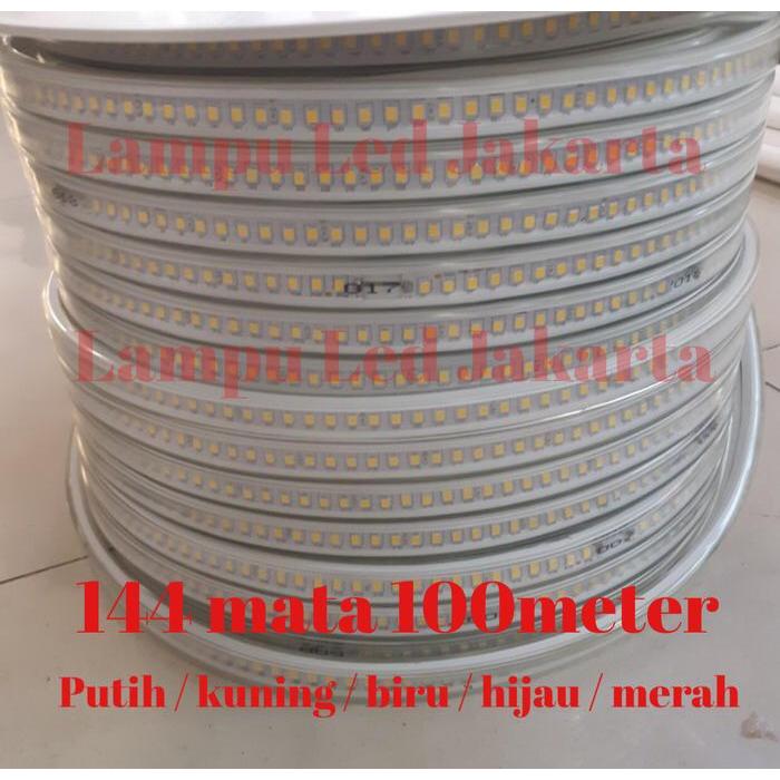 LAMPU LED SELANG 2835 144MATA 100METER. LAMPU SELANG 144LED 100M 1ROLL