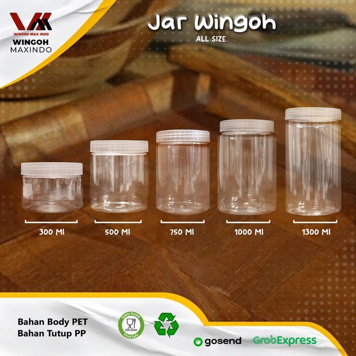 JAR PET 500 ML / TOPLES PLASTIK TEBAL 500 ML