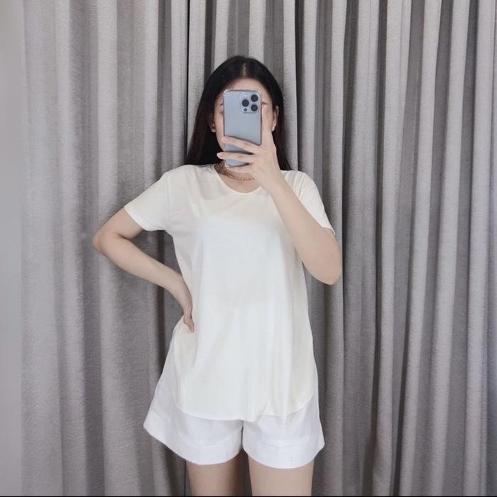 Kaos Rayon Polos Lengan Pendek Atasan Wanita
