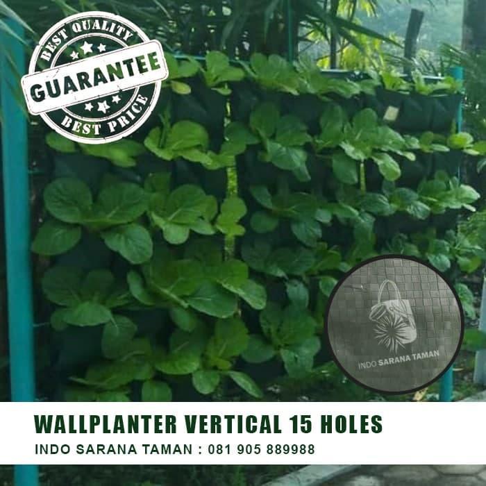 Top Wall Planter 15 Pocket Planter Bag Dinding Vertikal Planter