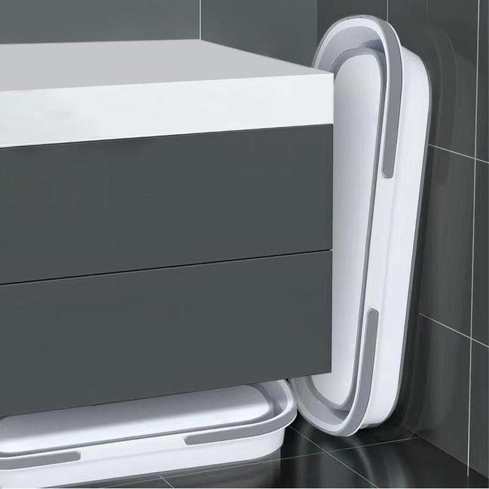 Mehaa Ember Lipat Serbaguna Silikon 15 Liter Foldable Bucket Portable Baskom PP dengan Roda dan