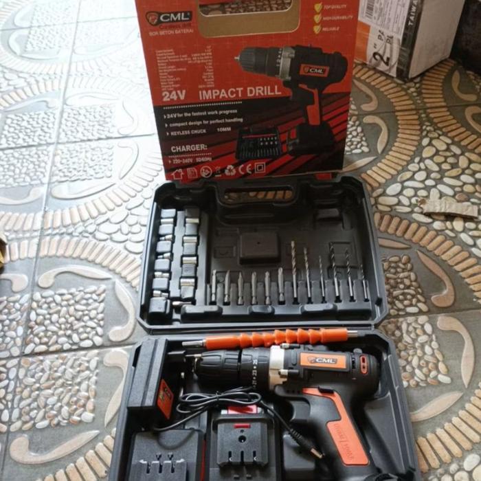 Mesin Bor Cordless 24V Camel / Mesin Bor Batre