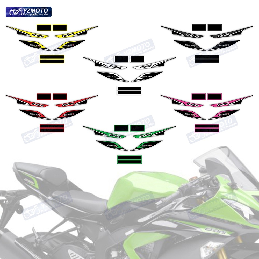 For Zx-6R Zx6R Zx 6R 636 2013 2014 2015 2016 2017 2018 Motorcycle Full Body Fairing Reflect Decal