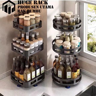 Rak Putar Bumbu Dapur Rak Bumbu Putar Berputar 360 Derajat Rak Dapur Berputar Rotate Kitchen Spice R