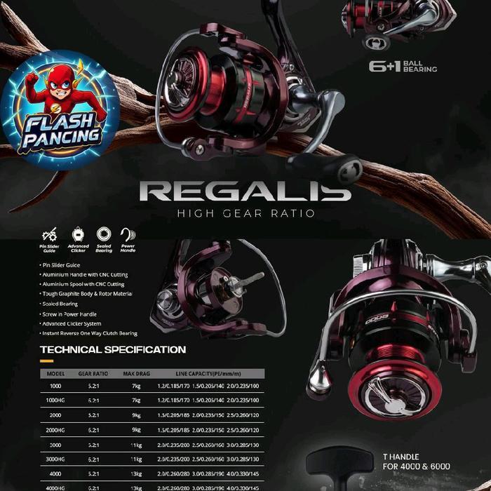 Reel Iroly Regalis 1000-6000 Power Handle